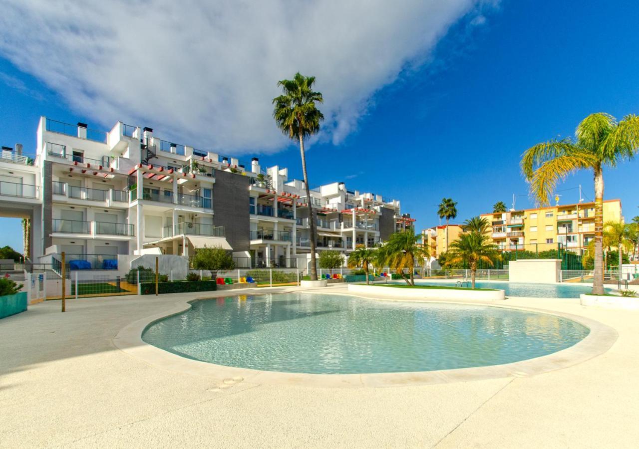 Apartamento Victoria Playa III Con Una Gran Terraza 德尼亚 外观 照片